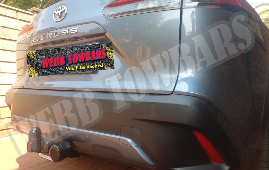 Webb Towbars Toyota Corolla Cross standard towbar manufactured and fitted in Gauteng South Africa