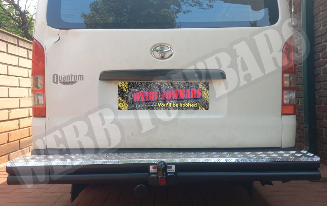 Webb Towbars Toyota Quantum double tube and step towbar manufactured and fitted in Gauteng South Africa