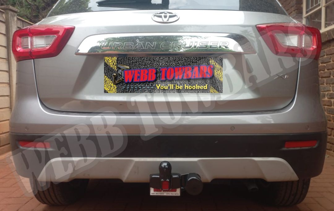 Webb Towbars Toyota Urban Cruiser standard towbar manufactured and fitted in Gauteng South Africa