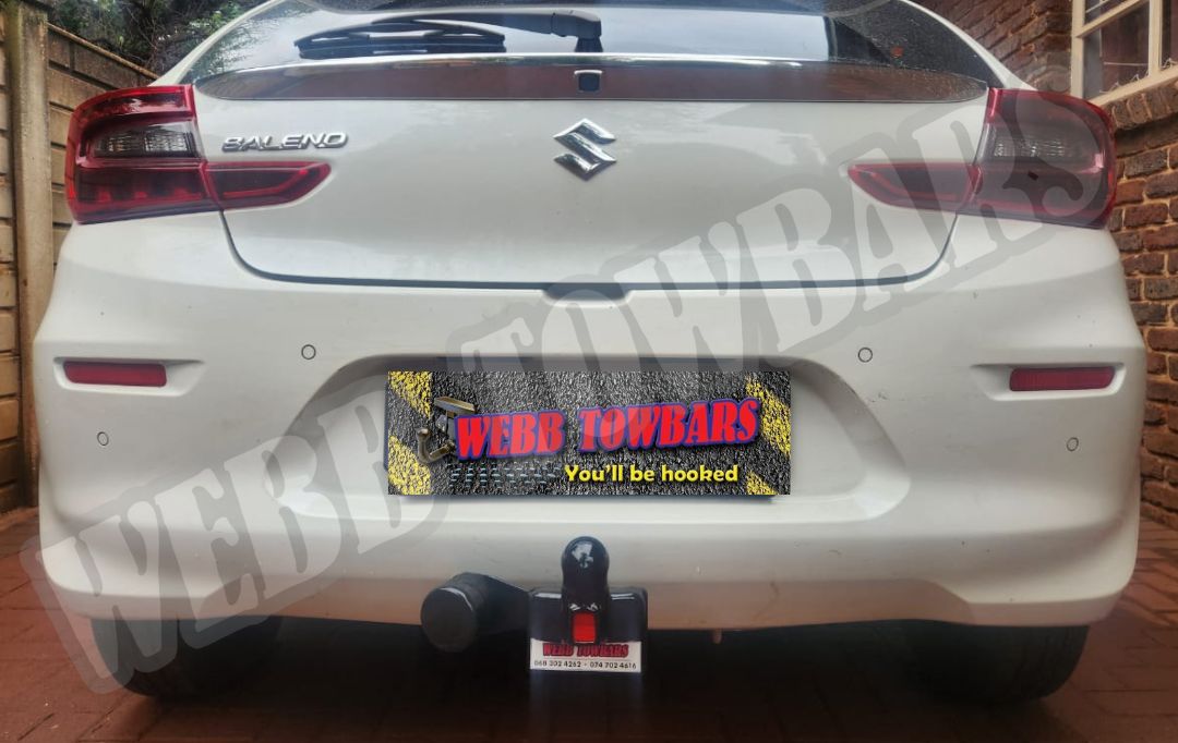Webb Towbars Suzuki Baleno standard towbar manufactured and fitted in Gauteng South Africa