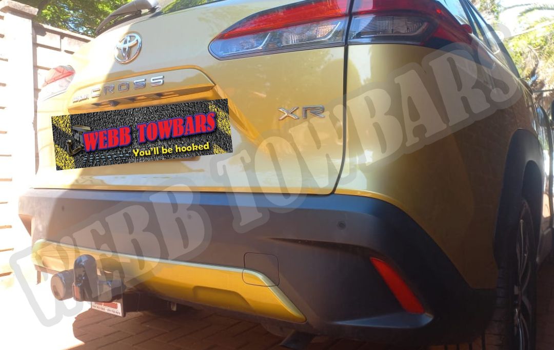 Webb Towbars Toyota Corolla Cross standard towbar manufactured and fitted in Gauteng South Africa