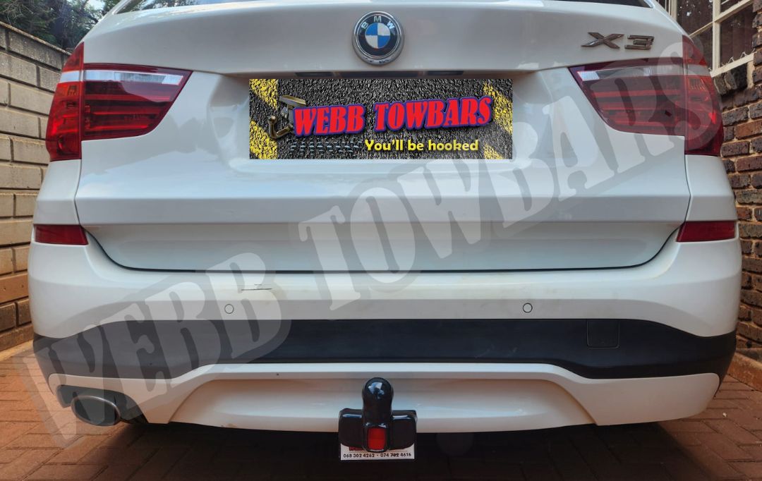 Webb Towbars BMW X3 detachable towbar manufactured and fitted in Gauteng South Africa