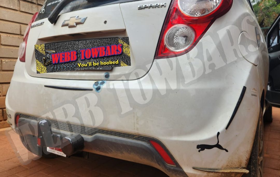 Webb Towbars Chevrolet Spark standard towbar manufactured and fitted in Gauteng South Africa