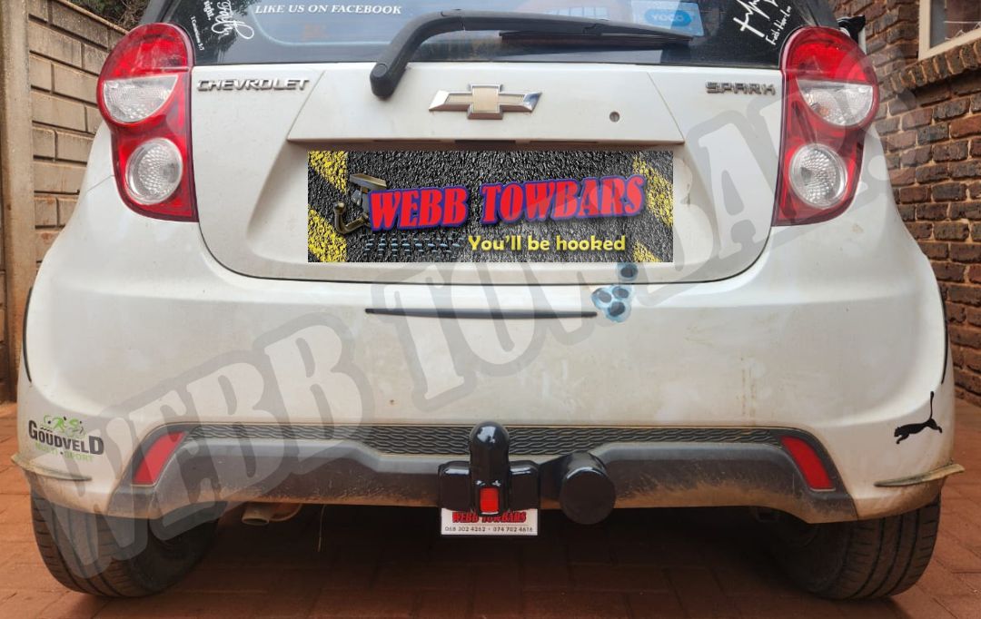 Webb Towbars Chevrolet Spark standard towbar manufactured and fitted in Gauteng South Africa