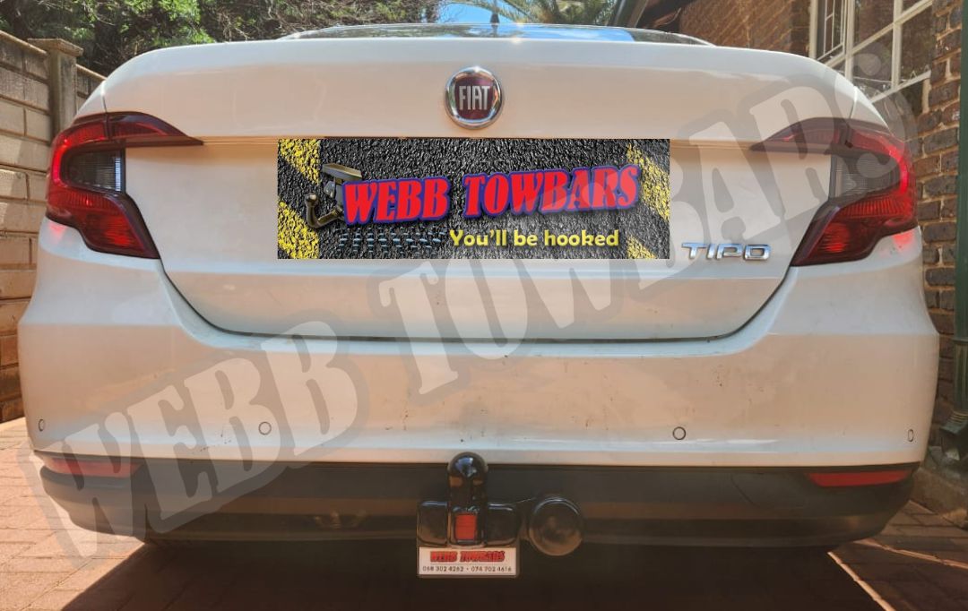Webb Towbars Fiat Tipo standard towbar manufactured and fitted in Gauteng South Africa