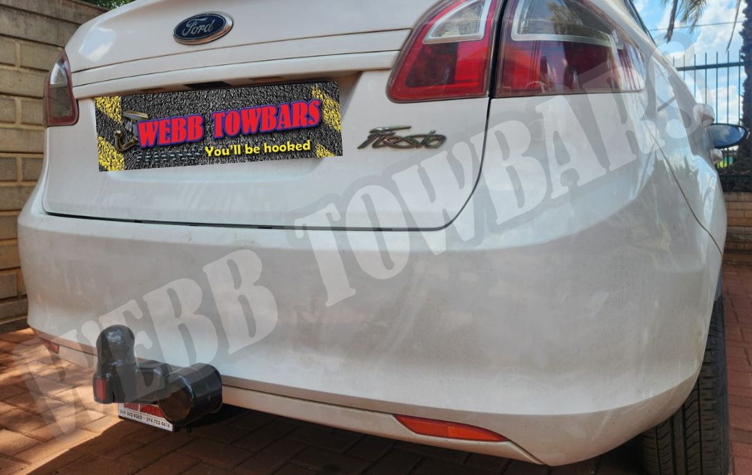 Webb Towbars Ford Fiesta Sedan standard towbar manufactured and fitted in Gauteng South Africa