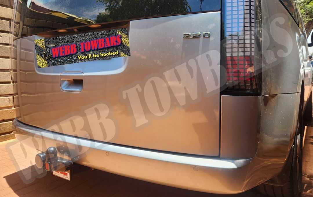 Webb Towbars Hyundai Staria standard towbar manufactured and fitted in Gauteng South Africa