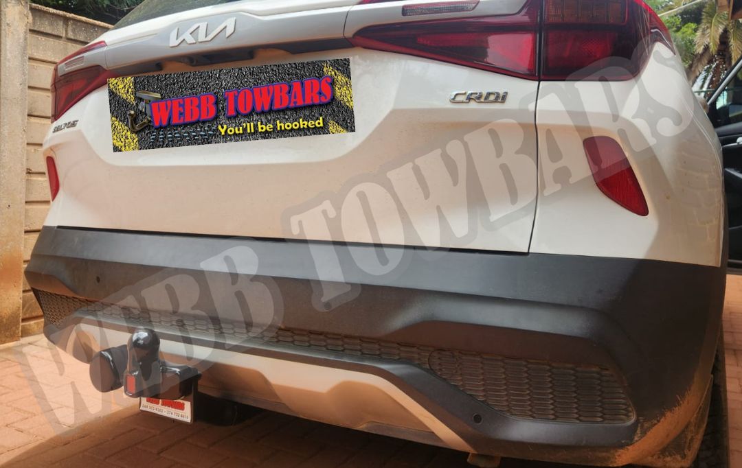 Webb Towbars Kia Seltos standard towbar manufactured and fitted in Gauteng South Africa