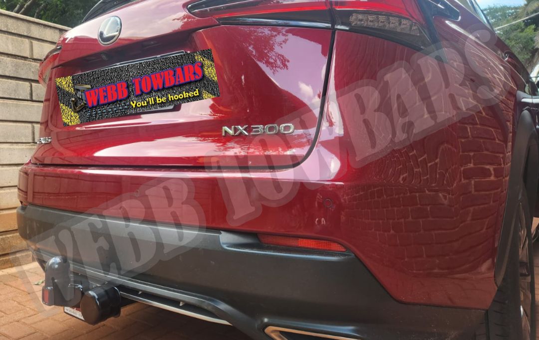 Webb Towbars Lexus NX300 standard towbar manufactured and fitted in Gauteng South Africa