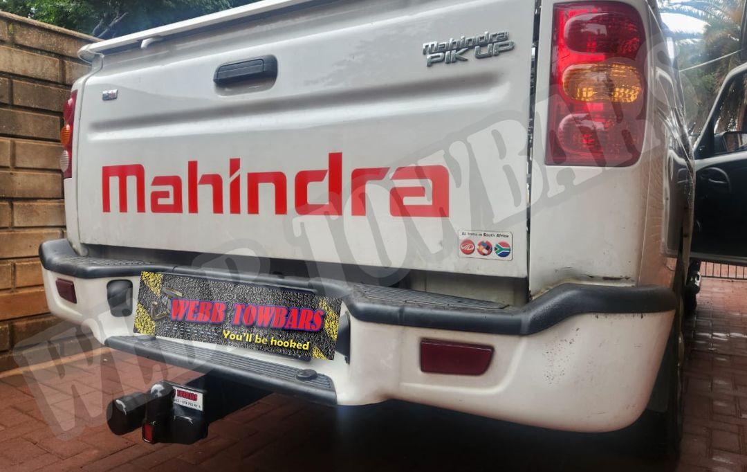 Webb Towbars Mahindra Pik Up S4 standard towbar manufactured and fitted in Gauteng South Africa