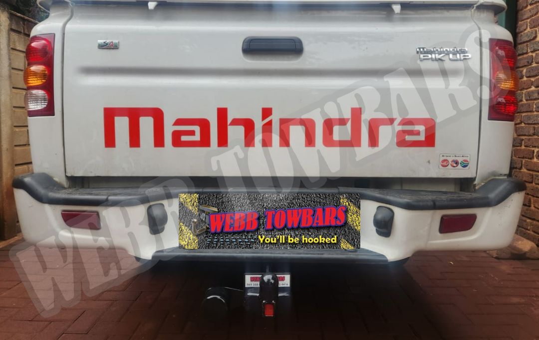 Webb Towbars Mahindra Pik Up S4 standard towbar manufactured and fitted in Gauteng South Africa