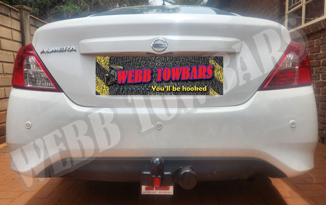 Webb Towbars Nissan Almera standard towbar manufactured and fitted in Gauteng South Africa