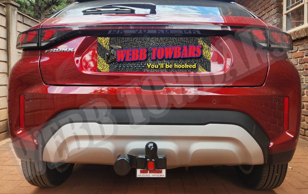 Webb Towbars Suzuki Fronx standard towbar manufactured and fitted in Gauteng South Africa