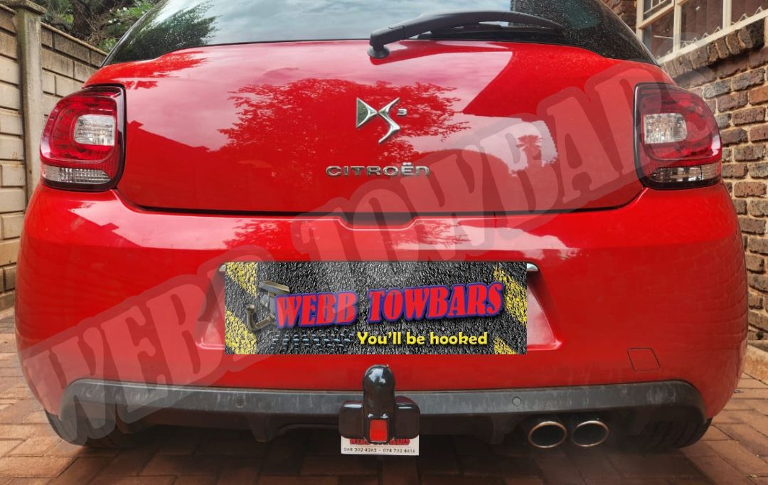 Webb Towbars Citroen DS3 detachable towbar installed in Gauteng South Africa