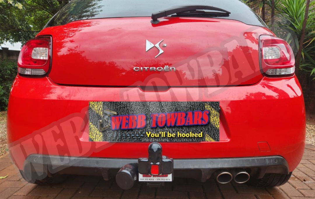 Webb Towbars Citroen DS3 standard towbar installed in Gauteng South Africa