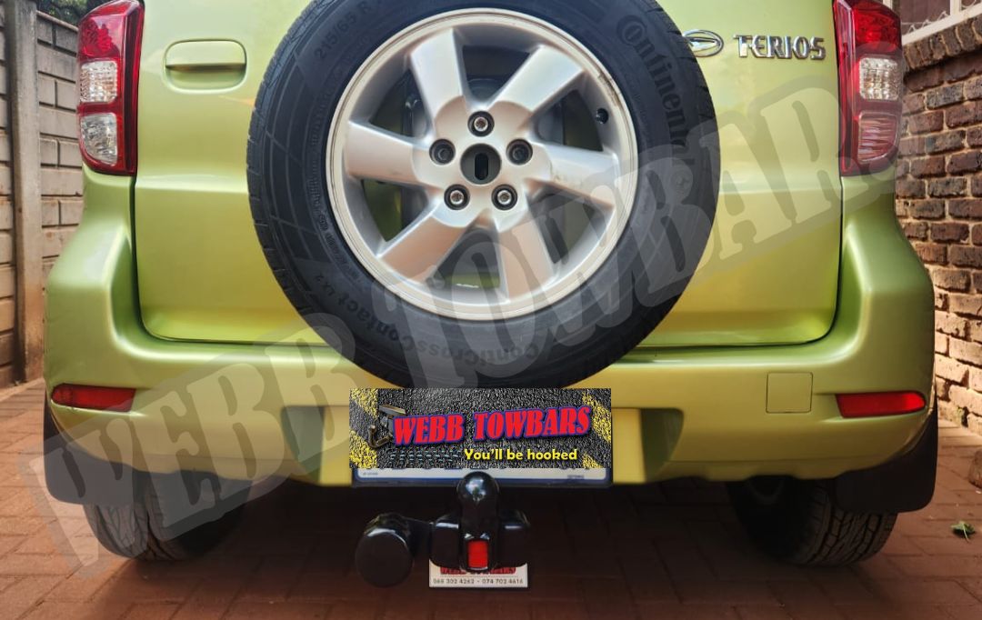 Webb Towbars Daihatsu Terios standard towbar professionally manufactured and fitted in Gauteng South Africa