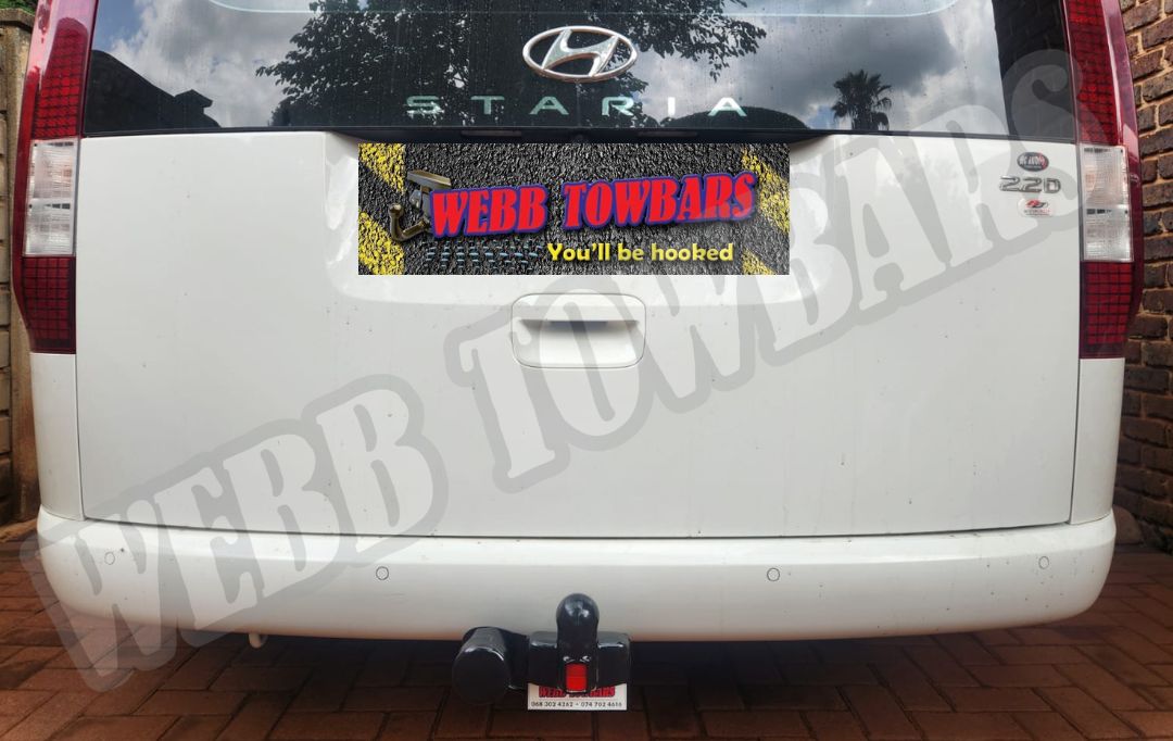 Webb Towbars Hyundai Staria standard towbar installed in Gauteng South Africa