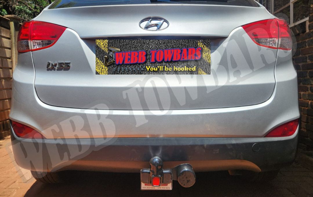 Webb Towbars Hyundai ix35 standard towbar manufactured and fitted in Gauteng South Africa