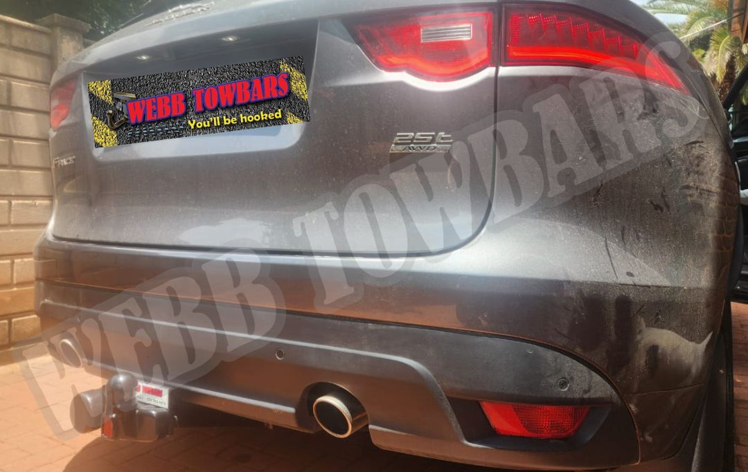 Webb Towbars Jaguar F-Pace standard towbar manufactured and fitted in Gauteng South Africa