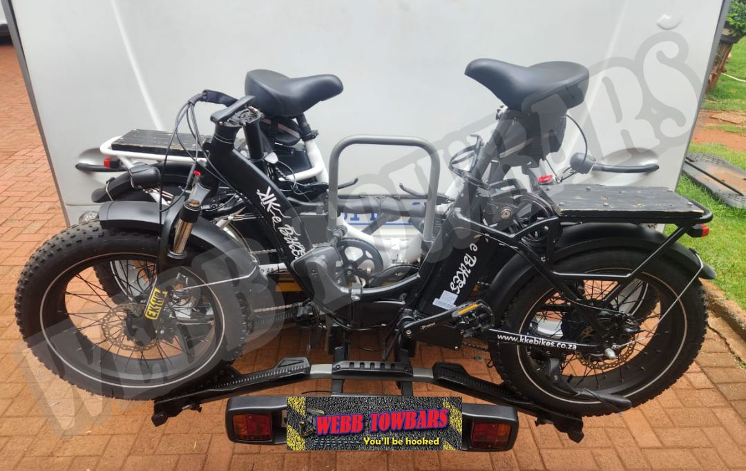 Webb Towbars Jurgens Exclusive Caravan standard towbar with bicycle rack manufactured and fitted in Gauteng South Africa