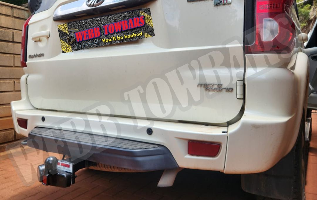 Webb Towbars Mahindra Scorpio S11 SUV standard towbar manufactured and fitted in Gauteng South Africa