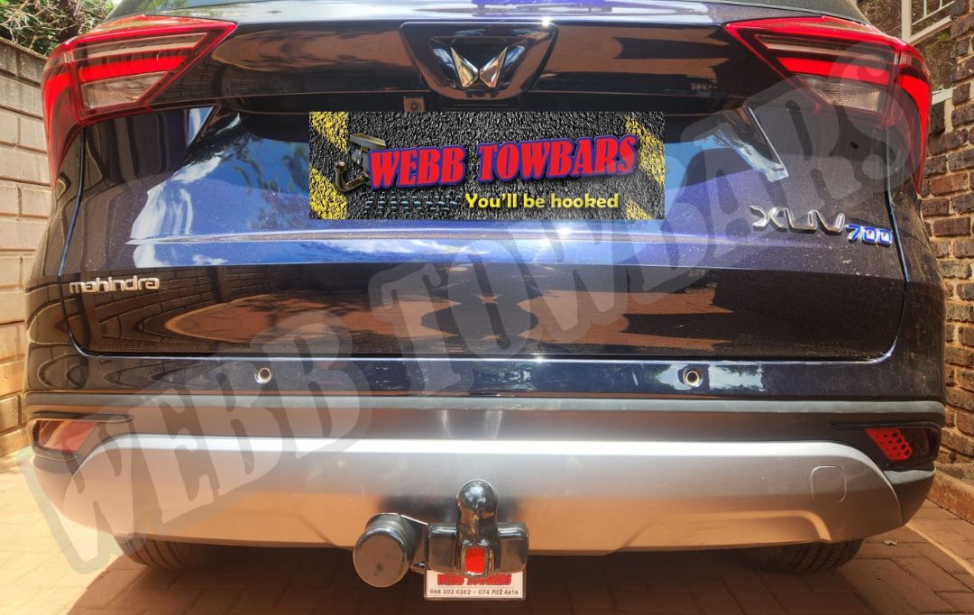 Webb Towbars Mahindra XUV700 standard towbar manufactured and fitted in Gauteng South Africa