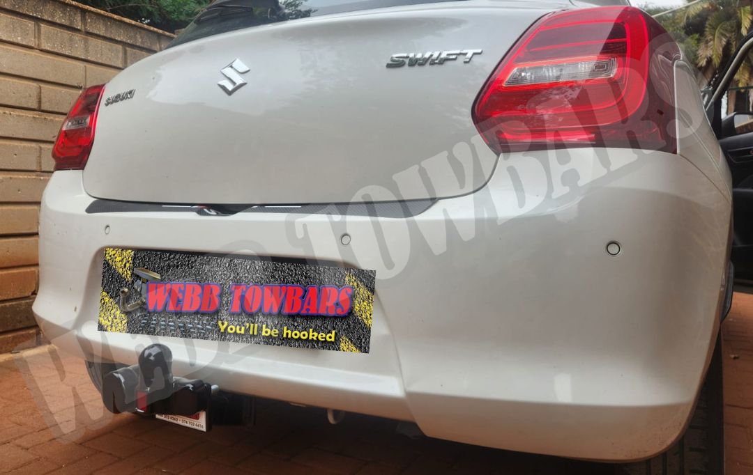Webb Towbars Suzuki Swift standard towbar manufactured and fitted in Gauteng South Africa