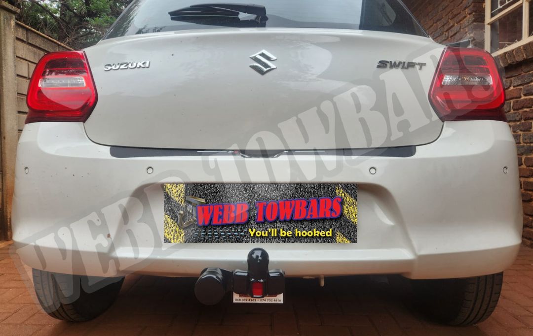 Webb Towbars Suzuki Swift standard towbar manufactured and fitted in Gauteng South Africa
