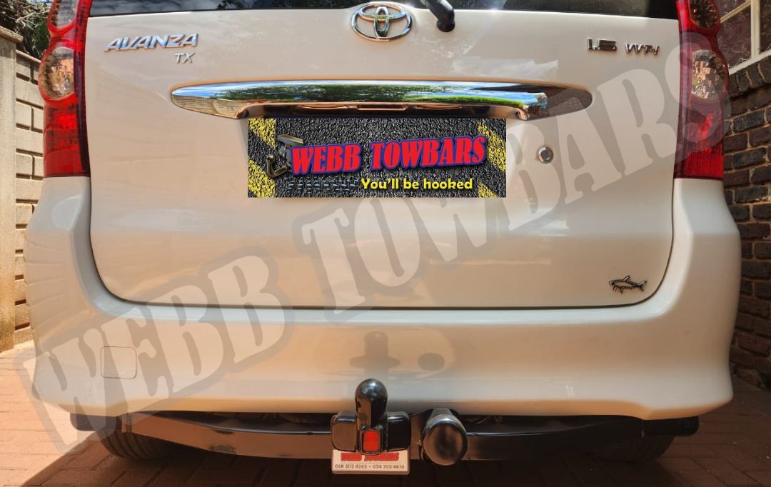 Webb Towbars Toyota Avanza standard towbar manufactured and fitted in Gauteng South Africa