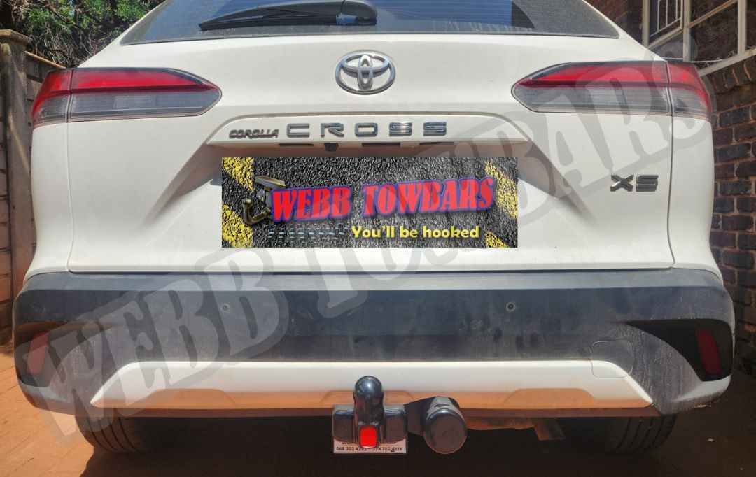 Webb Towbars Toyota Corolla Cross standard towbar manufactured and fitted in Gauteng South Africa