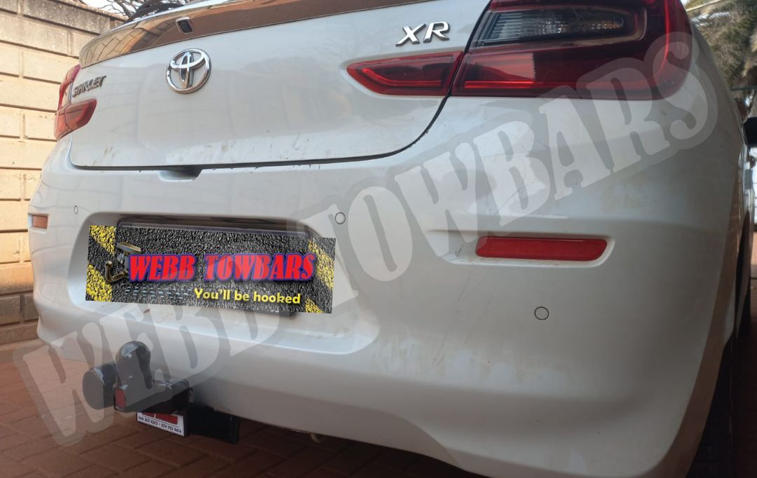 Webb Towbars Toyota Starlet XR standard towbar fitted in Gauteng South Africa
