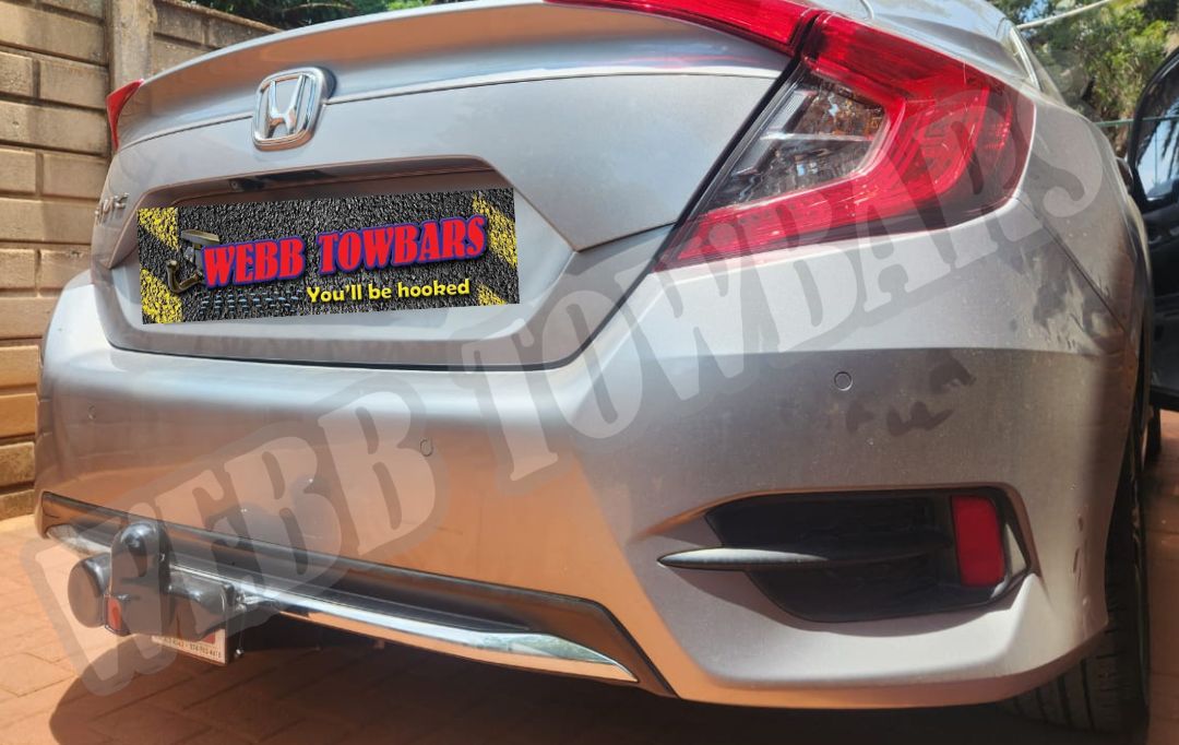 Webb Towbars Honda Civic Sedan standard towbar manufactured and fitted in Gauteng South Africa
