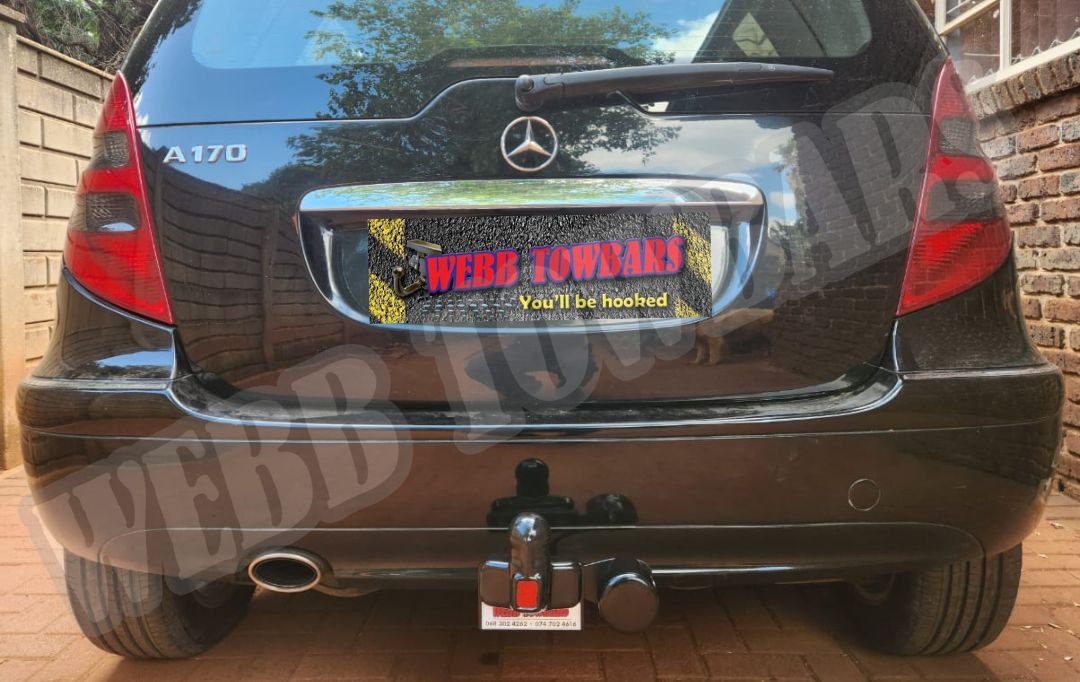 Webb Towbars Mercedes Benz A170 W169 standard towbar manufactured and fitted in Gauteng South Africa