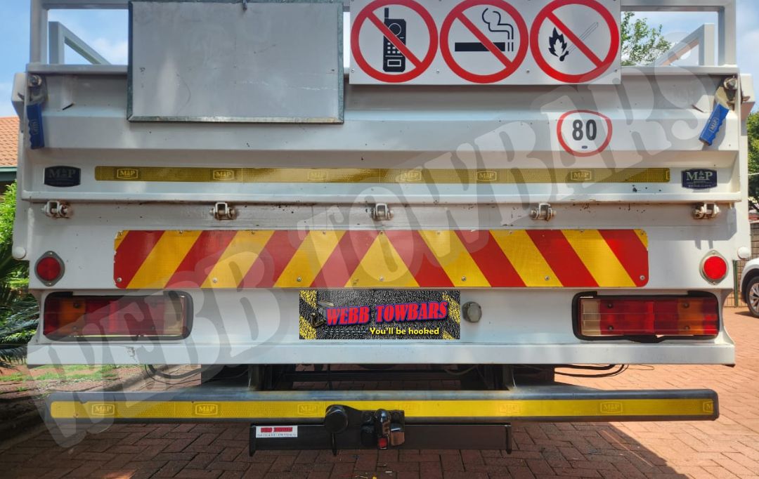 Webb Towbars Mercedes Benz Atego 819 heavy duty channel towbar manufactured and fitted in Gauteng South Africa