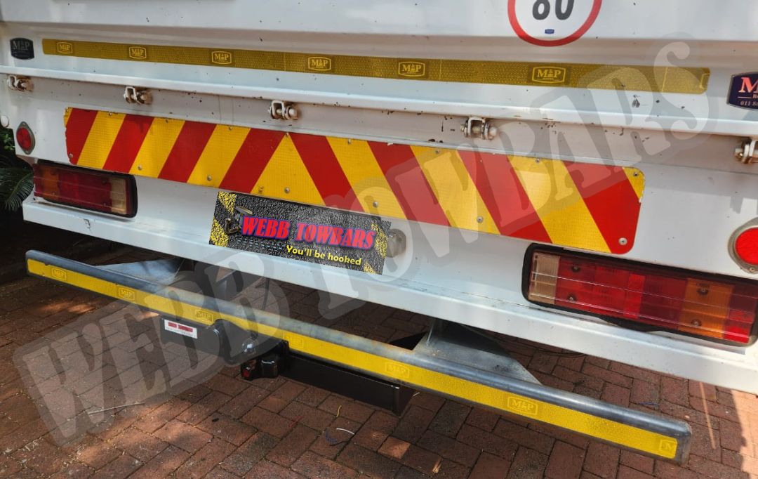 Webb Towbars Mercedes Benz Atego 819 heavy duty channel towbar manufactured and fitted in Gauteng South Africa