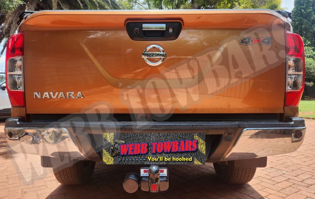 Webb Towbars Nissan Navara bakkie standard towbar manufactured and fitted in Gauteng South Africa