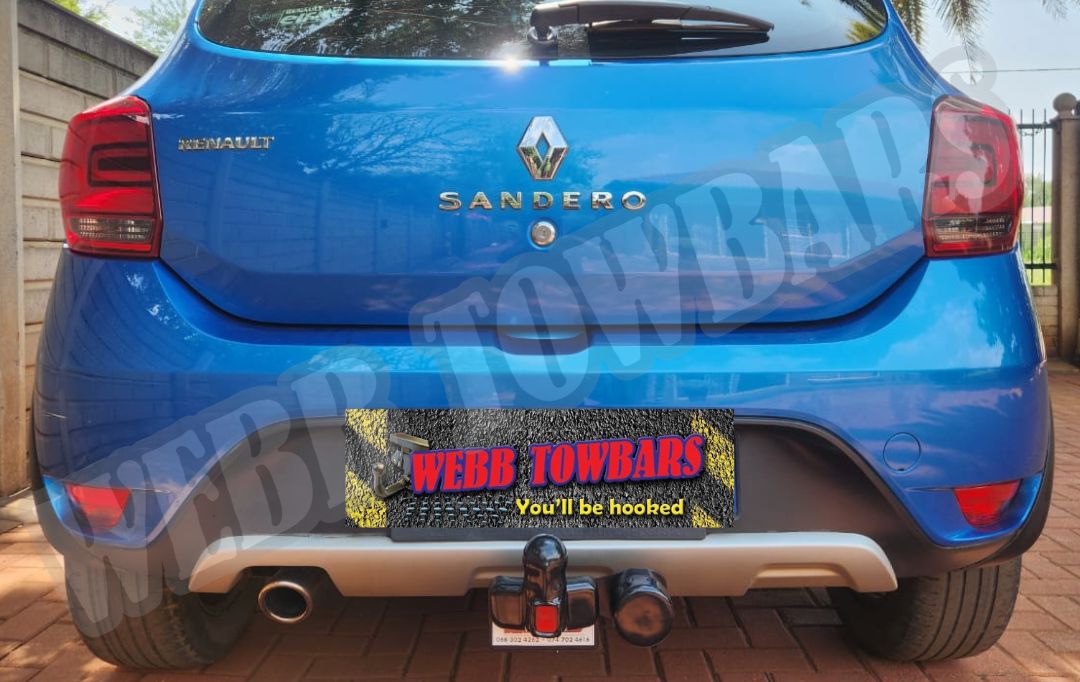 Webb Towbars Renault Sandero standard towbar manufactured and fitted in Gauteng South Africa