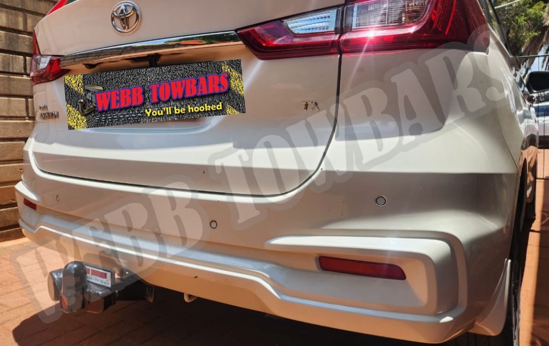Webb Towbars Toyota Rumion standard towbar manufactured and fitted in Gauteng South Africa
