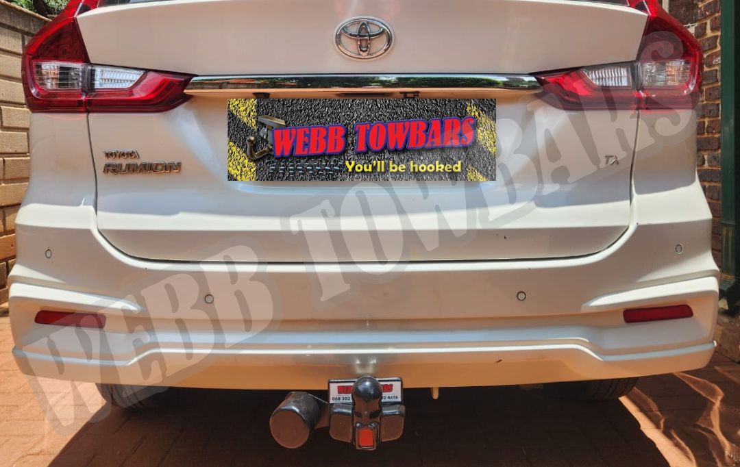 Webb Towbars Toyota Rumion standard towbar manufactured and fitted in Gauteng South Africa