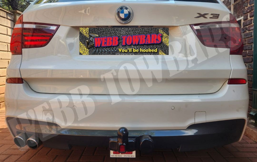 Webb Towbars BMW X3 F25 standard towbar manufactured and fitted in Gauteng South Africa