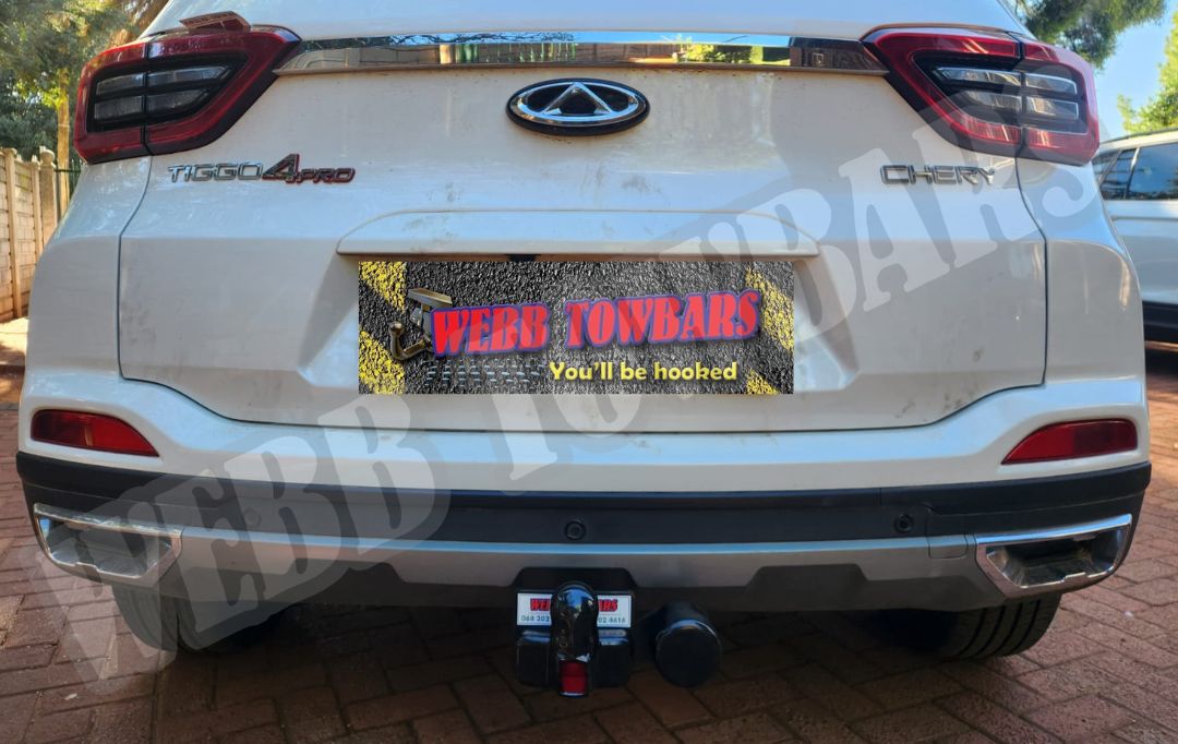 Webb Towbars Chery Tiggo4 Pro standard towbar manufactured and fitted in Gauteng South Africa