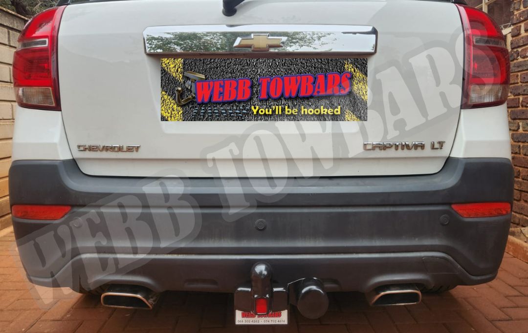 Webb Towbars Chevrolet Captiva LT standard towbar manufactured and fitted in Gauteng South Africa