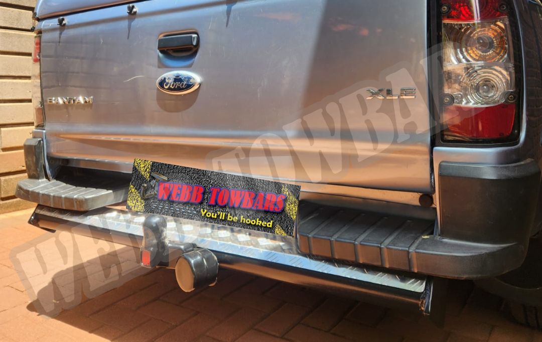 Webb Towbars Ford Bantam straight pipe step towbar manufactured and fitted in Gauteng South Africa