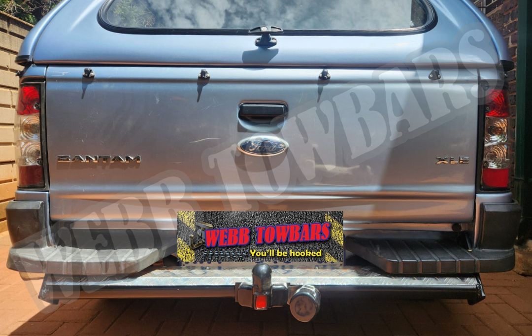 Webb Towbars Ford Bantam straight pipe step towbar manufactured and fitted in Gauteng South Africa