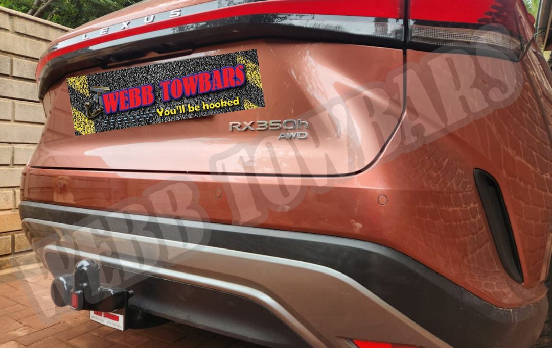 Webb Towbars Lexus RX350h standard towbar manufactured and fitted in Gauteng South Africa