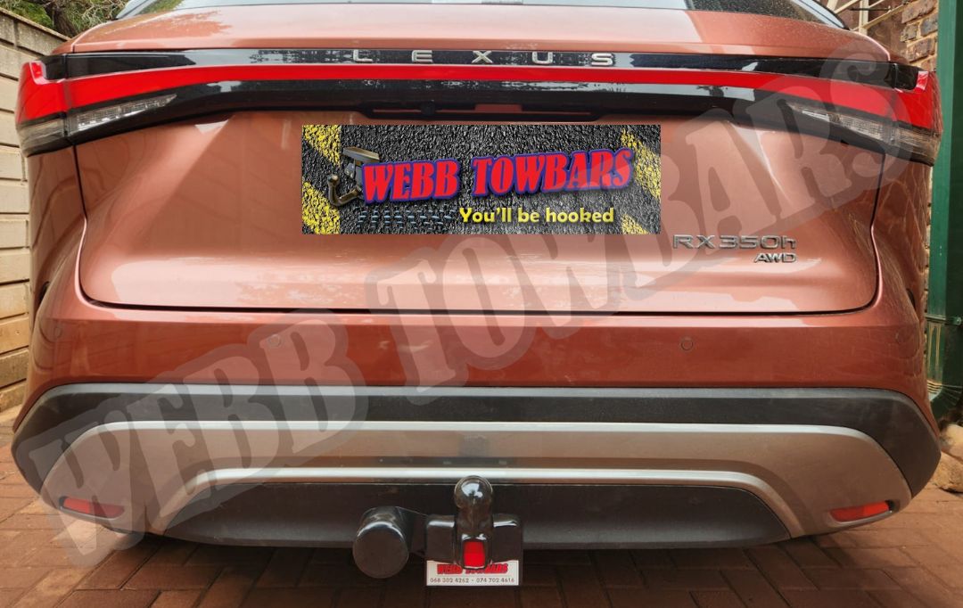 Webb Towbars Lexus RX350h standard towbar manufactured and fitted in Gauteng South Africa