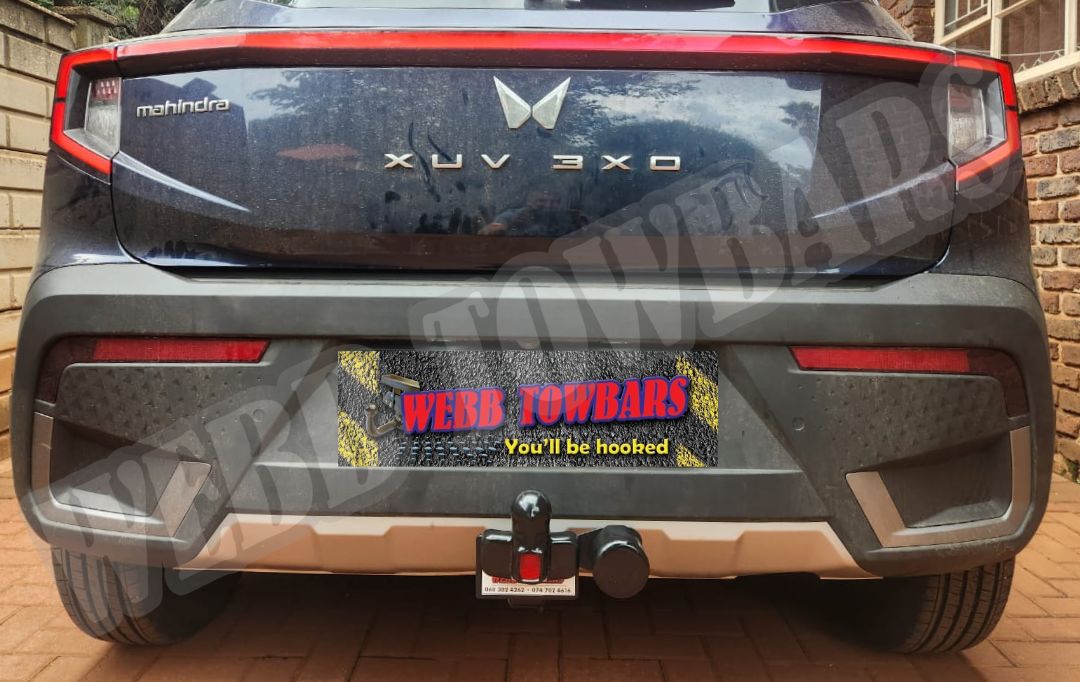 Webb Towbars Mahindra 3XO standard towbar manufactured and fitted in Gauteng South Africa