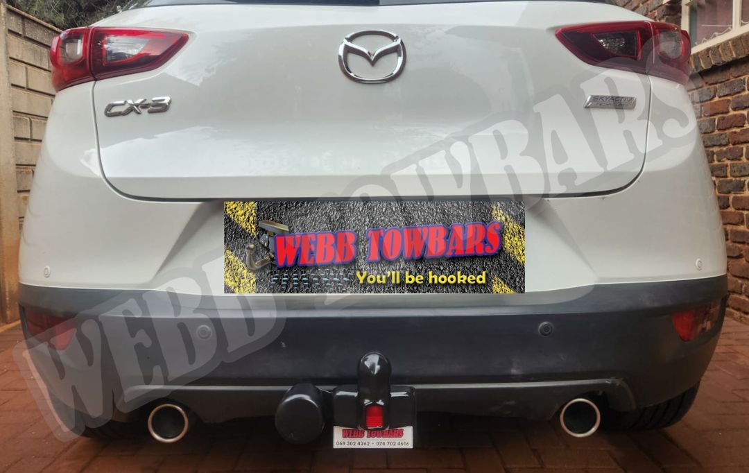 Webb Towbars Mazda CX-3 standard towbar manufactured and fitted in Gauteng South Africa