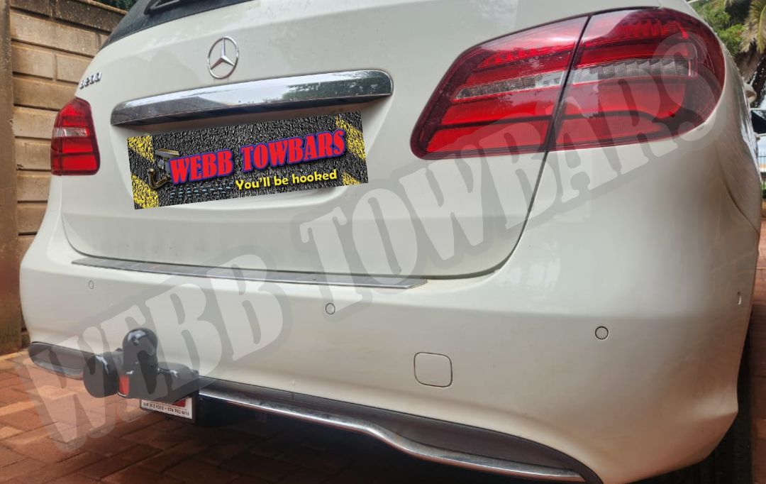 Webb Towbars Mercedes Benz B200 W246 standard towbar manufactured and fitted in Gauteng South Africa