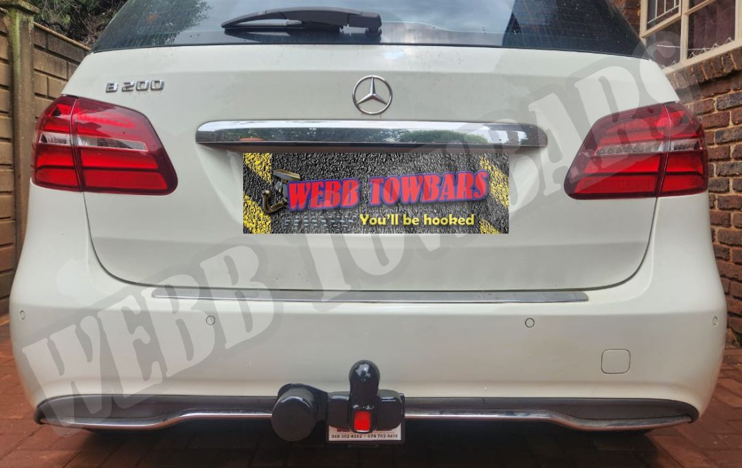 Webb Towbars Mercedes Benz B200 W246 standard towbar manufactured and fitted in Gauteng South Africa